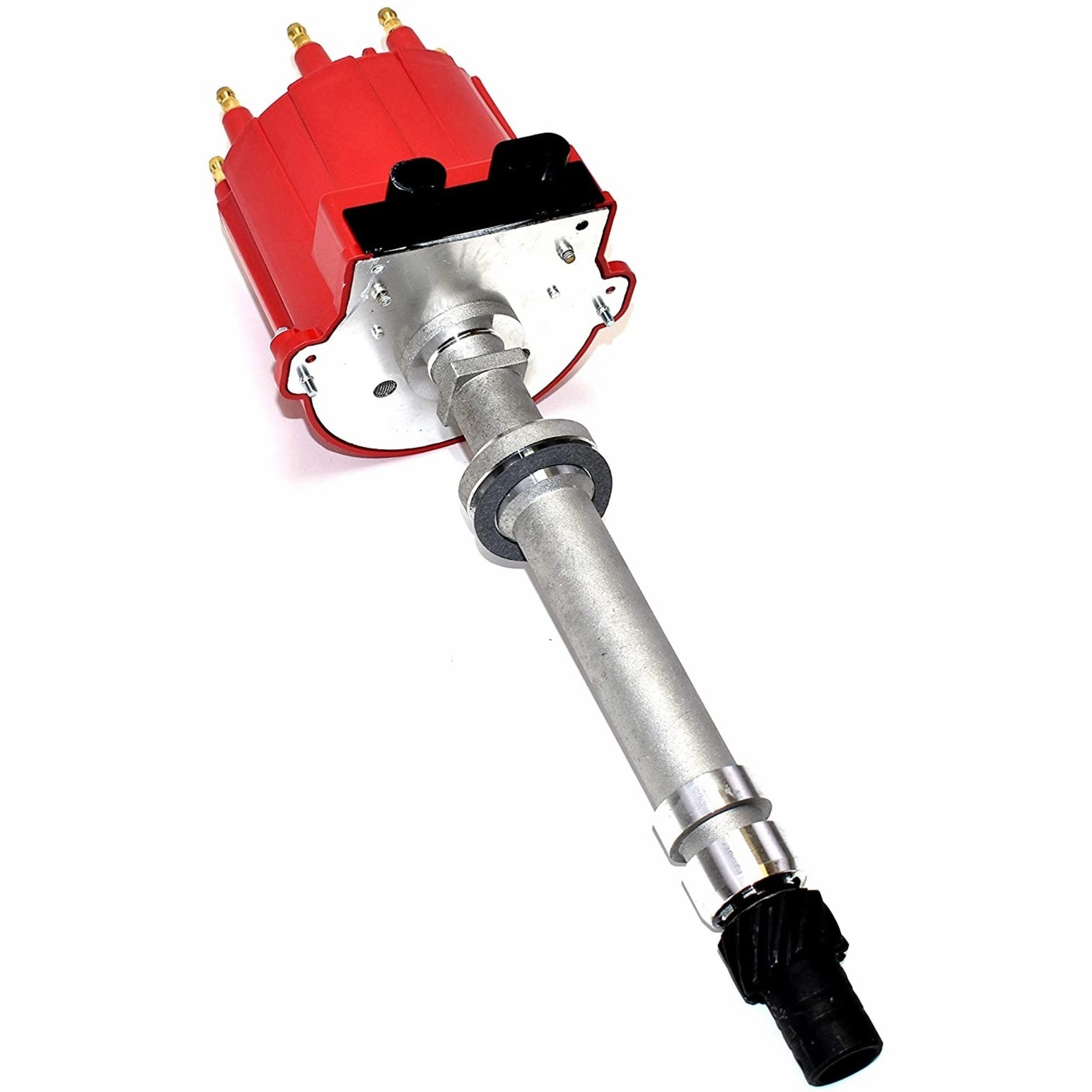 SBC BBC EFI TBI Distributor and Spark Plug Wires Compatible With GMC CHEVY 1987-1997 5.0L 5.7L C-K Pickup Truck Van Camaro 305 350 HEI652R Red Cap 2-in-1 Kit