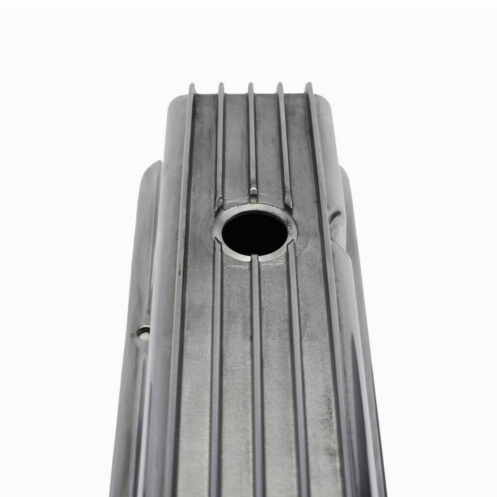 SBC Chevy 283 327 350 400 TALL FINNED POLISHED ALUMINUM VALVE COVERS 58-86