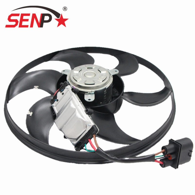 SENP Cooling Fan Radiator Fan With Sensor Fit for Audi 4F0 959 455J Electric Auto Parts