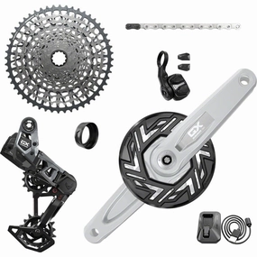 SRAM GX Eagle T-Type Ebike AXS Groupset — 104BCD 34T, Derailleur, Shifter, 10-52t Cassette, Arms not included