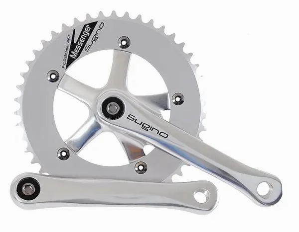 Sugino RD2 Messenger Crankset, 46T, 1/8", 165mm
