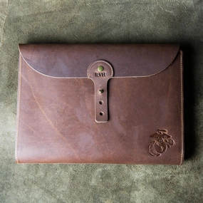 THE OFFICIALLY LICENSED MARINE CORPS Artisan Personalized Fine Leather A4 Moleskine Journal, Diary, Hard Cover Notebook