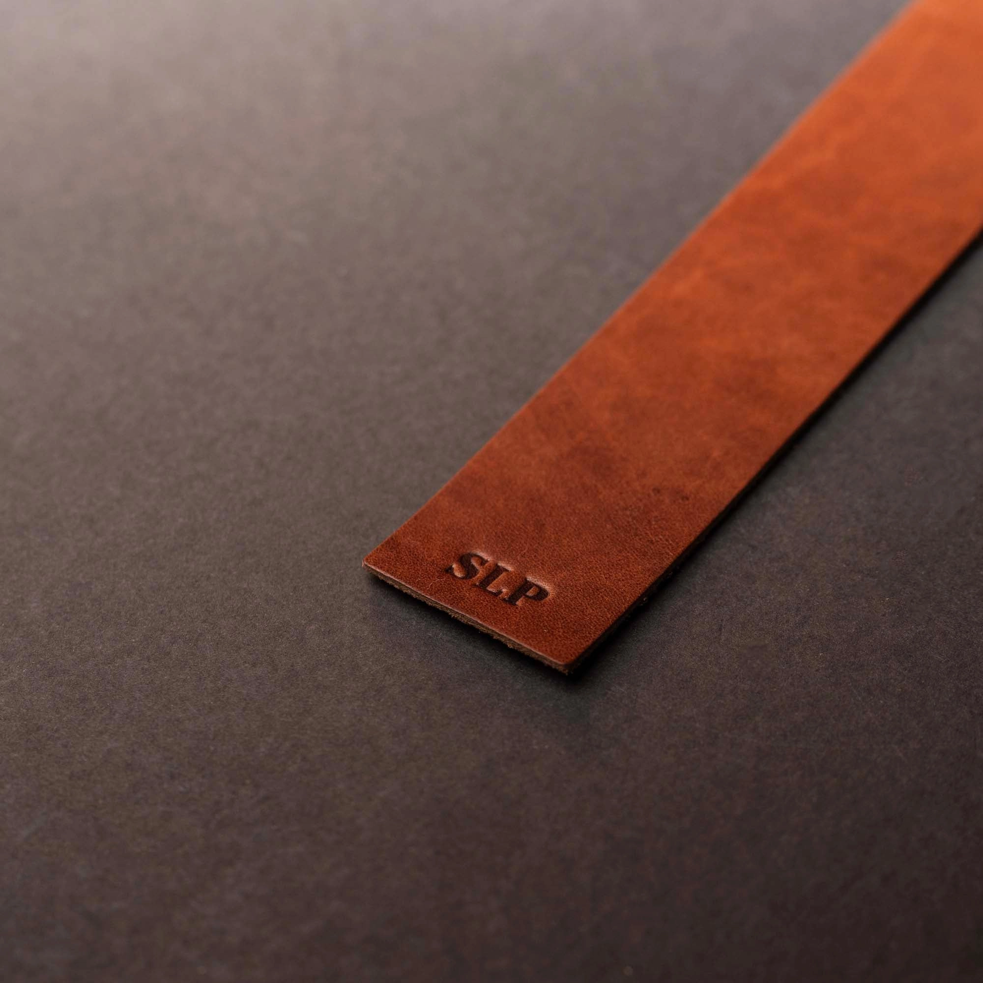 The Scribe - Personalized Fine Leather Two-Tone Bookmark