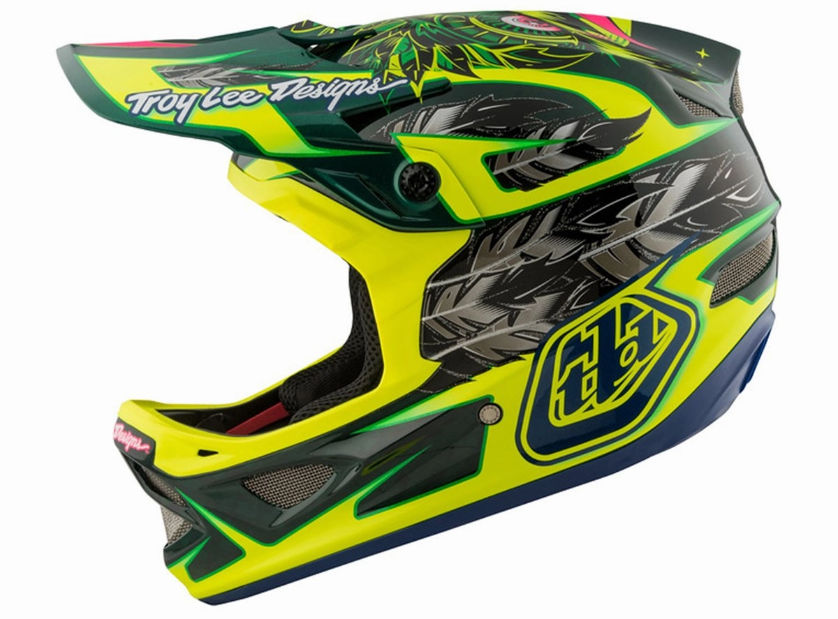 Troy Lee Designs D3 Carbon MIPS Full Face Helmet - Nightfall Green