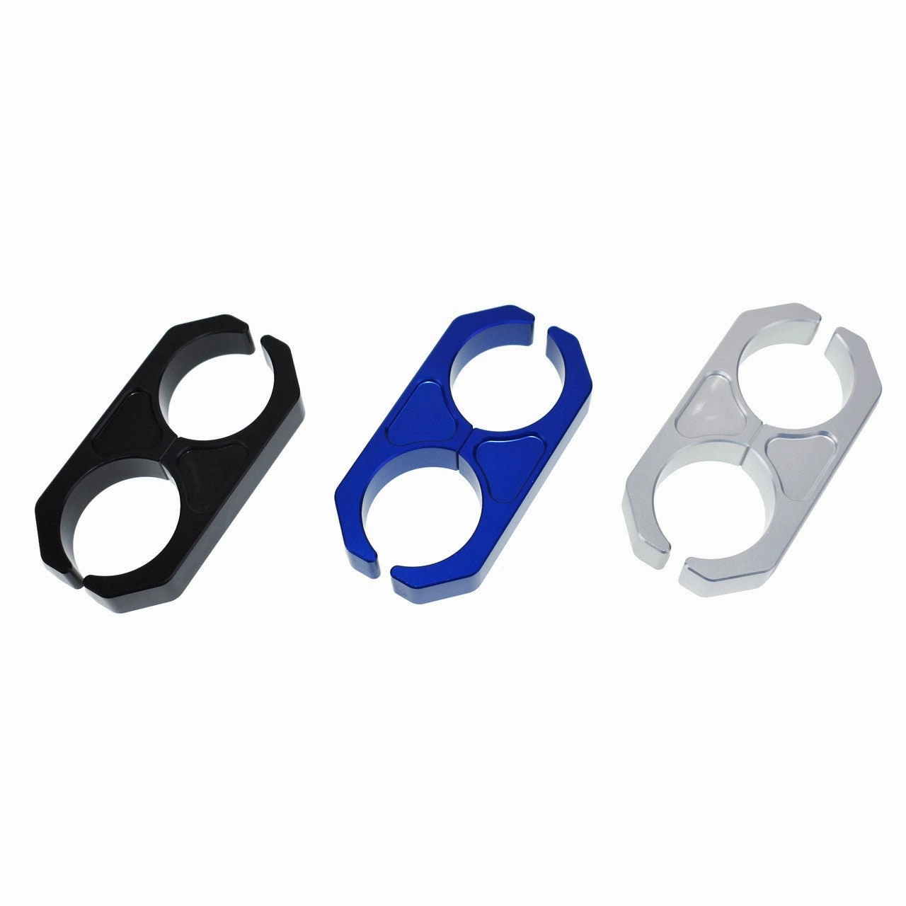 Universal Billet T6 Aluminum Coilover Reservoir Brackets, Blue