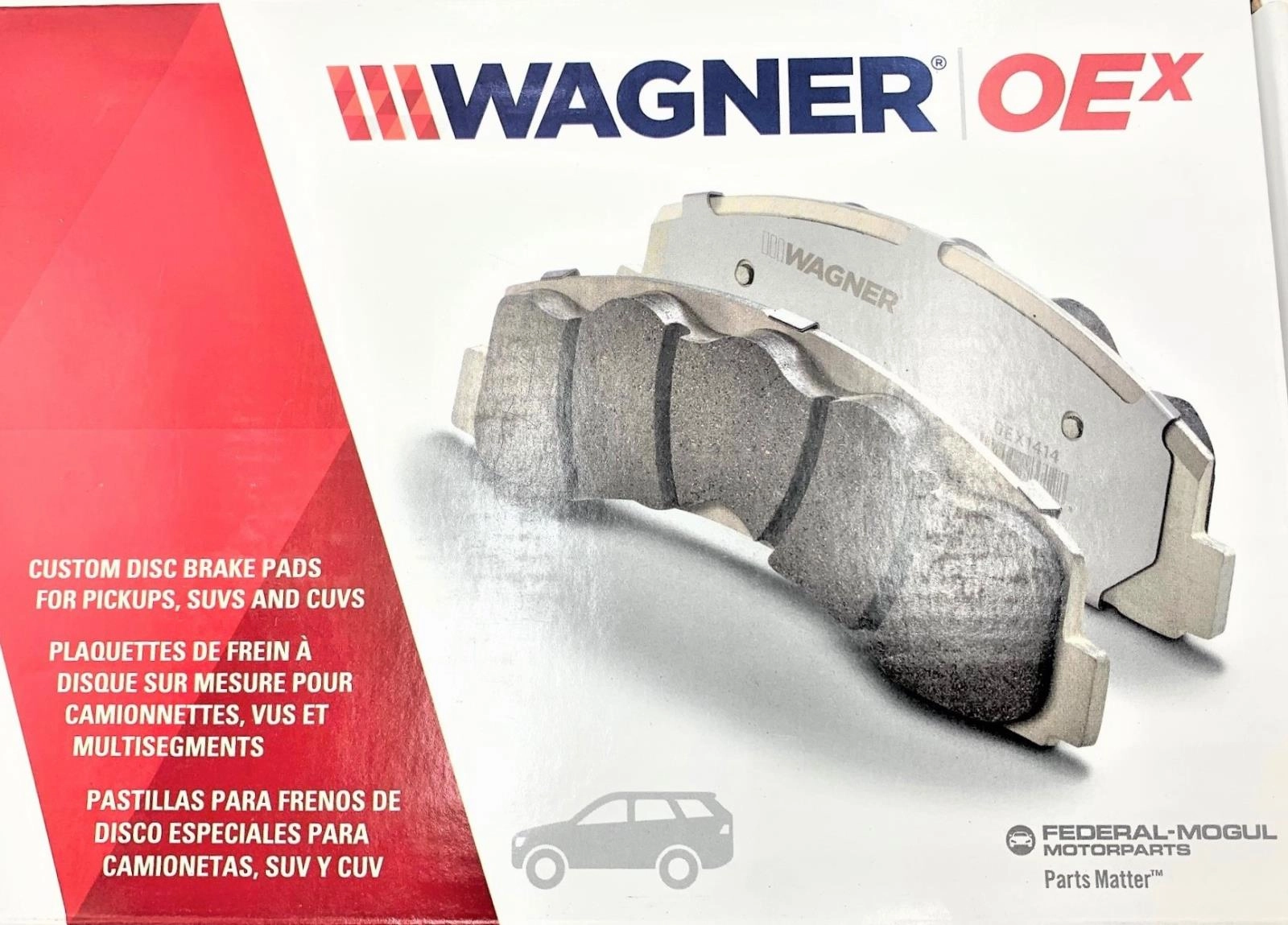 Wagner OEX1640B New Front Disc Brake Pad Set 2016-19 Jeep Cherokee Chrysler 200